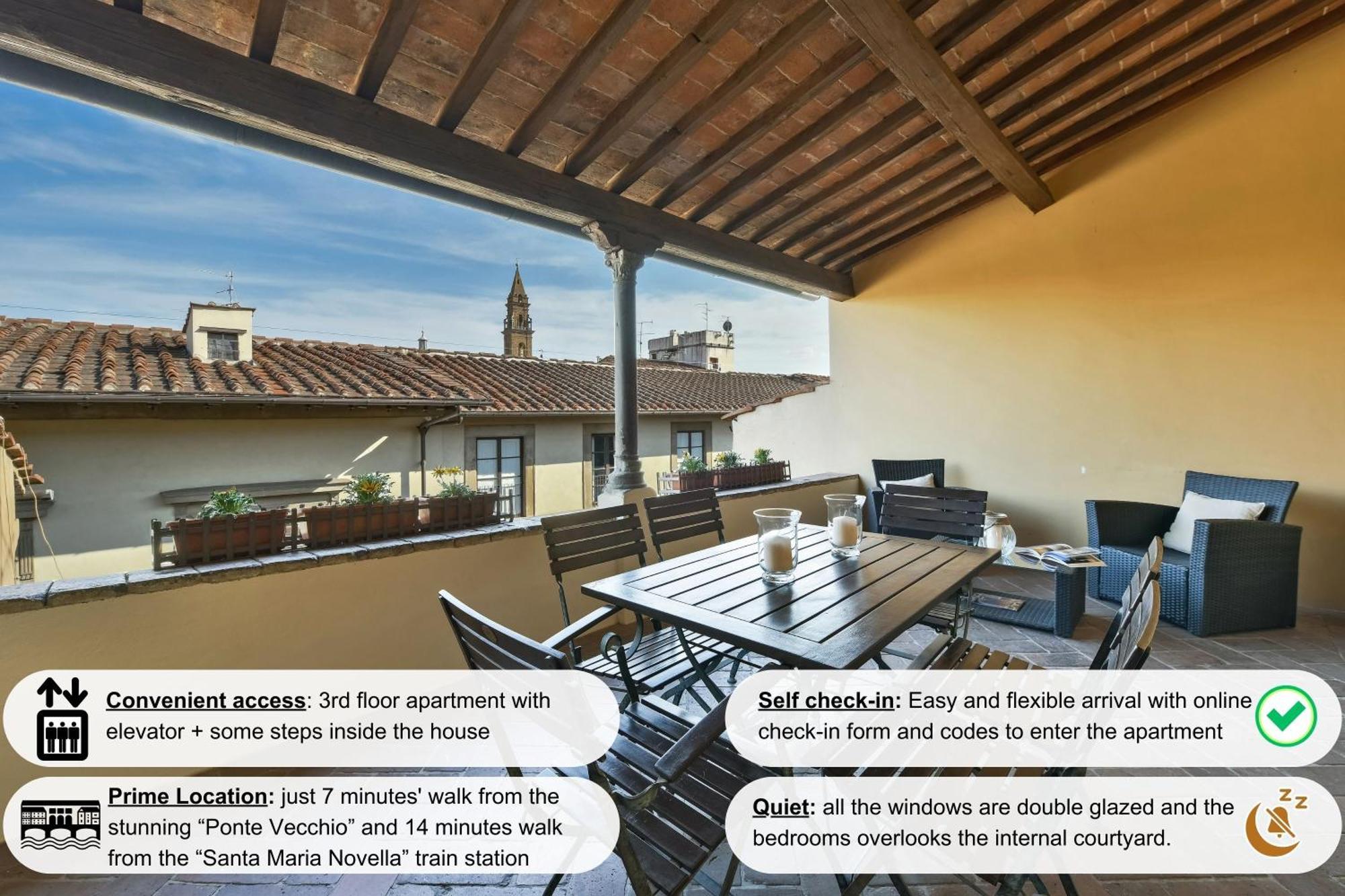 Buonarroti Big With Terrace In Oltrarno Appartement Florence